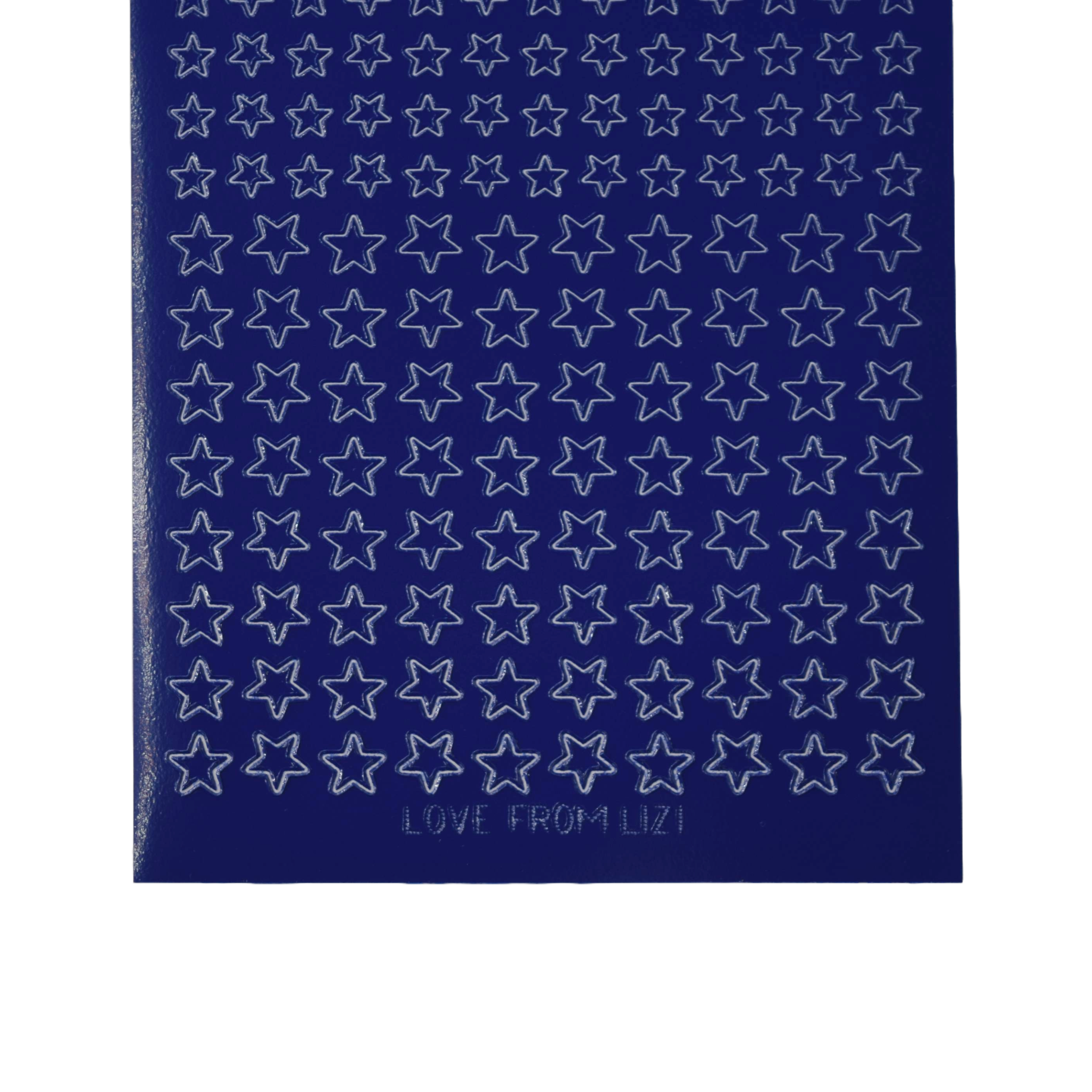 Mini Stars Blueberry Blue Peel-Off Stickers